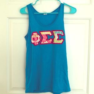 Phi Sigma Sigma Letter Tank